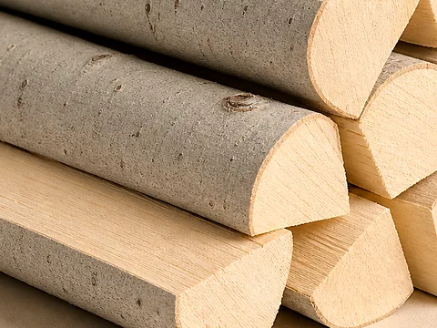 Набор дров для бани «Банный день» — фактура распила